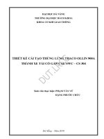 Thiết kế cải tạo xe tải thùng lửng thaco ollin 900a thành xe tải có gắn cẩu swc   cs 304 