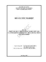 Thiết kế quy trình công nghệ chế tạo và tính kiểm nghiệm sức bền chung thân tàu kéo 660hp 