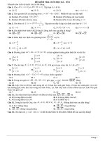 Đề cuối học kì   số 1