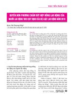 Quyền đơn phương chấm dứt hợp đồng lao động của người lao động theo quy định của Bộ luật Lao động năm 2019