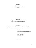 Đồ án tốt nghiệp công nghệ thông tin xây dựng bài toán ghép đôi không trọng số 