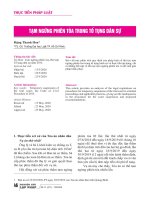 Tạm ngừng phiên tòa trong tố tụng dân sự