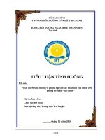 Giải quyết tình huống vi phạm nguyên tắc tài chính của nhân viên phòng kế toán – tài chính_ Bồi dưỡng ngạch kế toán viên (file word)