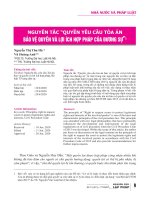 Nguyên tắc “quyền yêu cầu tòa án bảo vệ quyền và lợi ích hợp pháp của đương sự”