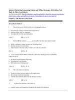 Test bank for internet marketing integrating online and offline strategies 3rd edition by mary lou roberts 