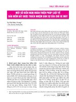 Một số kiến nghị hoàn thiện pháp luật về bảo hiểm bắt buộc trách nhiệm dân sự của chủ xe máy