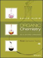 Preview organic chemistry as a second language first semester topics by david r  klein (2016)
