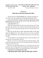 Kế hoạch đảm bảo an toàn giao thông năm 2020