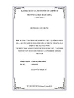 Ảnh hưởng của chính sách đổi trả tiện lợi đến hành vi mua lại của khách hàng đối với các trang thương mại điện tử b2c tại việt nam