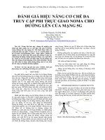 Đánh giá hiệu năng cơ chế đa truy cập phi trực giao NOMA cho đường lên của mạng 5G