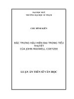 Đặc trưng hậu hiện đại trong tiểu thuyết của John Maxwell Coetzee