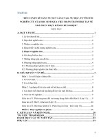 Sáng kiến kinh nghiệm, SKKN - Rèn luyện kĩ năng tư duy sáng tạo, tự học, tự tìm tòi nghiên cứu của học sinh qua việc hoàn thành bài tập về nhà phần thực hành thí nghiệm