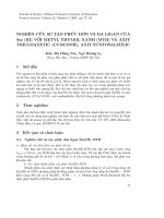 Nghiên cứu sự tạo phức đơn và đa Ligan của Sm(III) với methyl thymol xanh (MTB và axit Tricloaxetic (CCl3COOH), axit sunfosalixilic