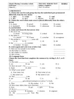 de kiem tra giua ky anh 6 hk1 giay