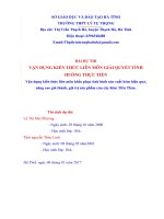 Sáng kiến kinh nghiệm, SKKN - Vận dụng kiến thức liên môn khắc phục tình hình sản xuất kém hiệu quả, nâng cao giá thành, giá trị sản phẩm của cây Kim Tiền Thảo