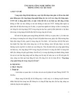 Sáng kiến kinh nghiệm, SKKN - Ứng dụng công nghệ thông tin trong công tác kế toán