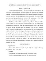 Sáng kiến kinh nghiệm, SKKN - Đổi mới nội dung, hình thức sinh hoạt tổ chuyên môn