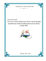 Sáng kiến kinh nghiệm, SKKN - Vai trò của tư vấn học đường trong việc tìm ra một số giải pháp góp phần nâng cao hiệu quả phòng ngừa bạo lực học đường ở trường THPT