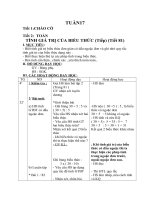 Giáo án các môn tuần 17 lớp 3 - Tài liệu học tập - hoc360.net