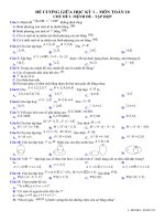 Toán K10_Đề cương giữa kì I – Trường Trung học Quốc Gia CHU VĂN AN (Trường Bưởi)