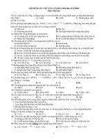 Nội dung ôn tập môn Hóa 12 đợt 3 - Trường THPT Duy Tân - Kon Tum