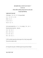 Bài tập cuối tuần Toán 7 - Tuần 30 - Tài liệu học tập - Hoc360.net