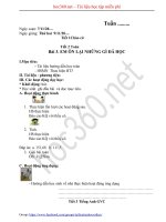 Hướng dẫn soạn Giáo án VNEN lớp 5 soạn theo tuần