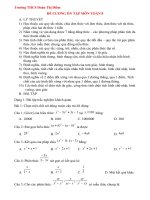 Đề cương ôn tập học kì I - Môn Toán 8 - Trường THCS Đoàn Thị Điểm