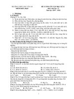 ĐỀ CƯƠNG ÔN TẬP MÔN HÓA HỌC  LỚP 12 HKII NĂM HỌC 2019-2020 – Trường Trung học Quốc Gia CHU VĂN AN (Trường Bưởi)