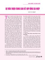 Sự thỏa thuận trong giao kết hợp đồng gia nhập