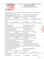 Đề thi tham khảo TN_THPQG năm 2020 môn Lịch sử - Trường THPT Duy Tân - Kon Tum