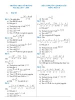 Đề cương ôn tập toán 8 học kì 2 - Trường THCS Tô Hoàng