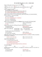 Ôn tập kiểm tra 1 tiết Hóa 12 lần 2 - Trường THPT Duy Tân - Kon Tum