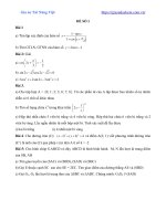 Đề Thi Đề Kiểm Tra Học Kỳ 1 Môn Toán Lớp 11