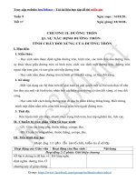 Bài soạn giáo án hình học lớp 9 - Tuần 9 - Tài liệu bài giảng hay