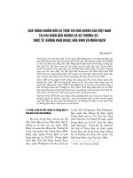 Quá trình chiếm hữu và thực thi chủ quyền của việt nam tại hai quần đảo hoàng sa và trường sa – thực tế, không gián đoạn, hòa bình và minh bạch 