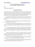 Bài Tập Môn Tiếng Việt Lớp 4