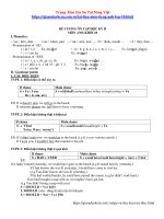 Đề Cương Ôn Thi Học Kì 2 Tiếng Anh lớp 10