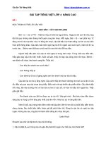 Bài Tập Tiếng Việt Lớp 4  Nâng Cao