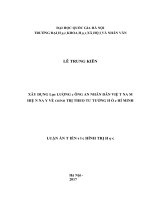 Xây dựng lực lượng công an nhân dân việt nam hiện nay về chính trị theo tư tưởng hồ chí minh   