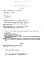 Đề Thi Thử Tuyển Sinh Vào Lớp 10 Môn Toán TPHCM