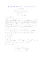 Đề Thi Học Kỳ 1 Môn Văn Lớp 12