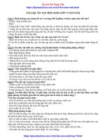 Tài Liệu Ôn Tập Môn Sinh Lớp 7 Cuối Năm