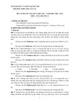 Tin học chuyên K11 – Đề cương giữa kì I – Trường Trung học Quốc Gia CHU VĂN AN (Trường Bưởi)