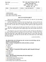 Đề kiểm tra học kì I lớp 4 môn Tiếng Việt(đề có đáp án) - Tài liệu học tập