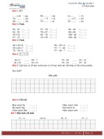 272 đề bài ôn tập toán lớp 1 - Tài liệu học tập tổng hợp