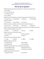 100 Câu hỏi trắc nghiệm môn địa lý 6