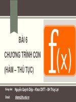Bài giảng tin đại cương chương 6   nguyễn quỳnh diệp 