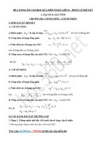 Đề cương ôn tập học kì 2 - Môn Toán lớp 11 - Phần lý thuyết