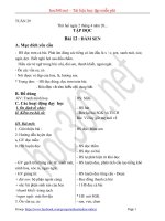 Hướng dẫn soạn Giáo án Tổng hợp theo tuần lớp 1 Tuần 29